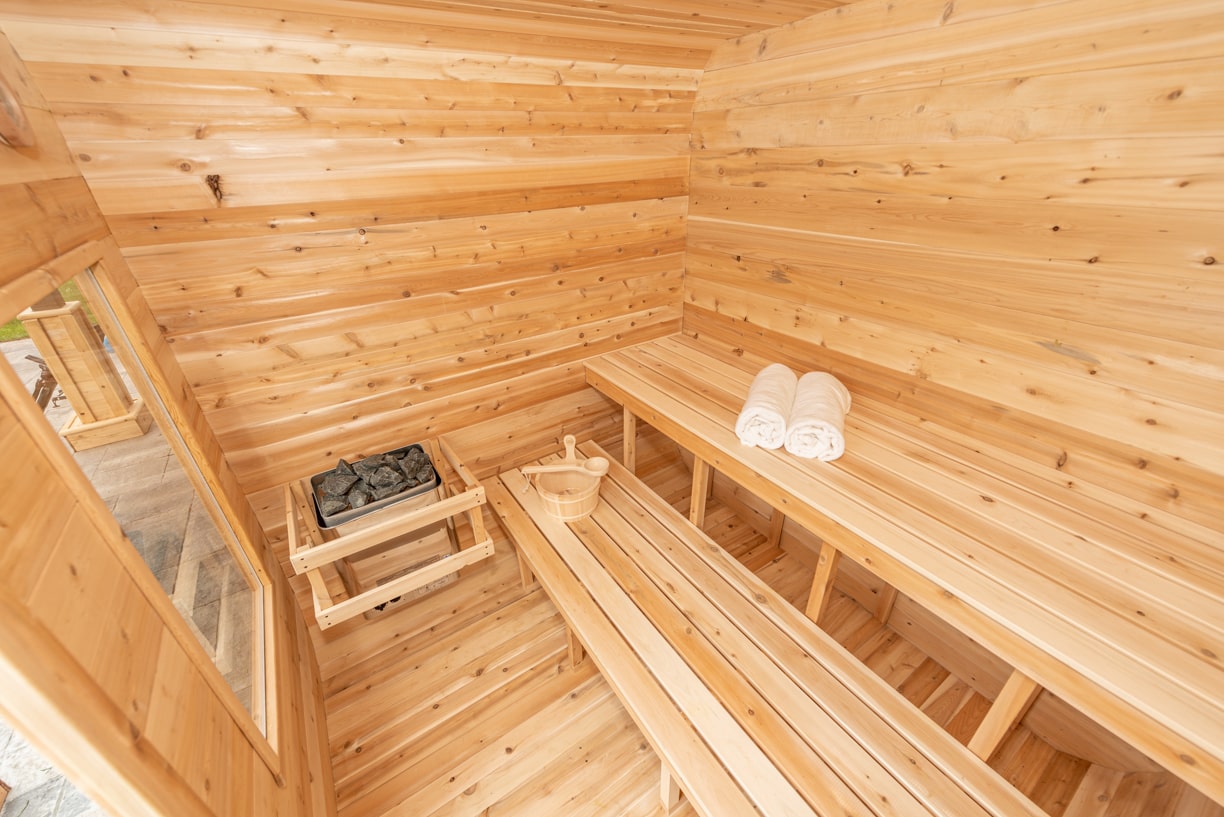 Dundalk LeisureCraft CT Luna 2-Person Barrel Sauna CTC22LU