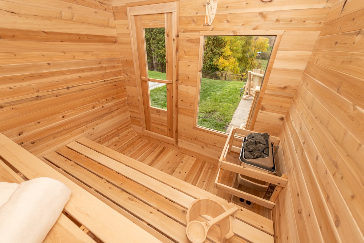 Dundalk LeisureCraft CT Luna 2-Person Barrel Sauna CTC22LU