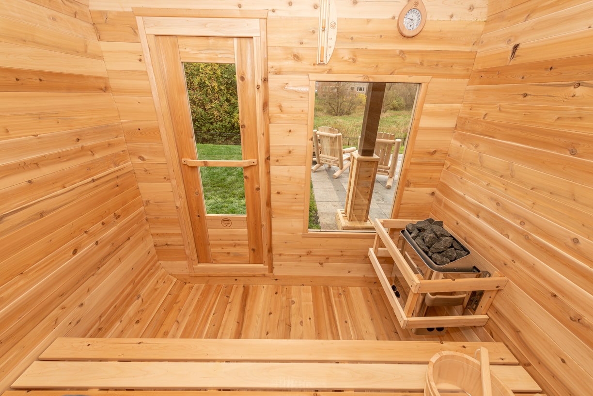 Dundalk LeisureCraft CT Luna 2-Person Barrel Sauna CTC22LU