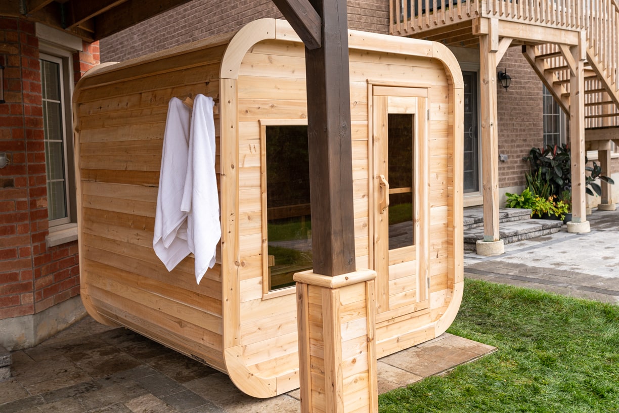 Dundalk LeisureCraft CT Luna 2-Person Barrel Sauna CTC22LU